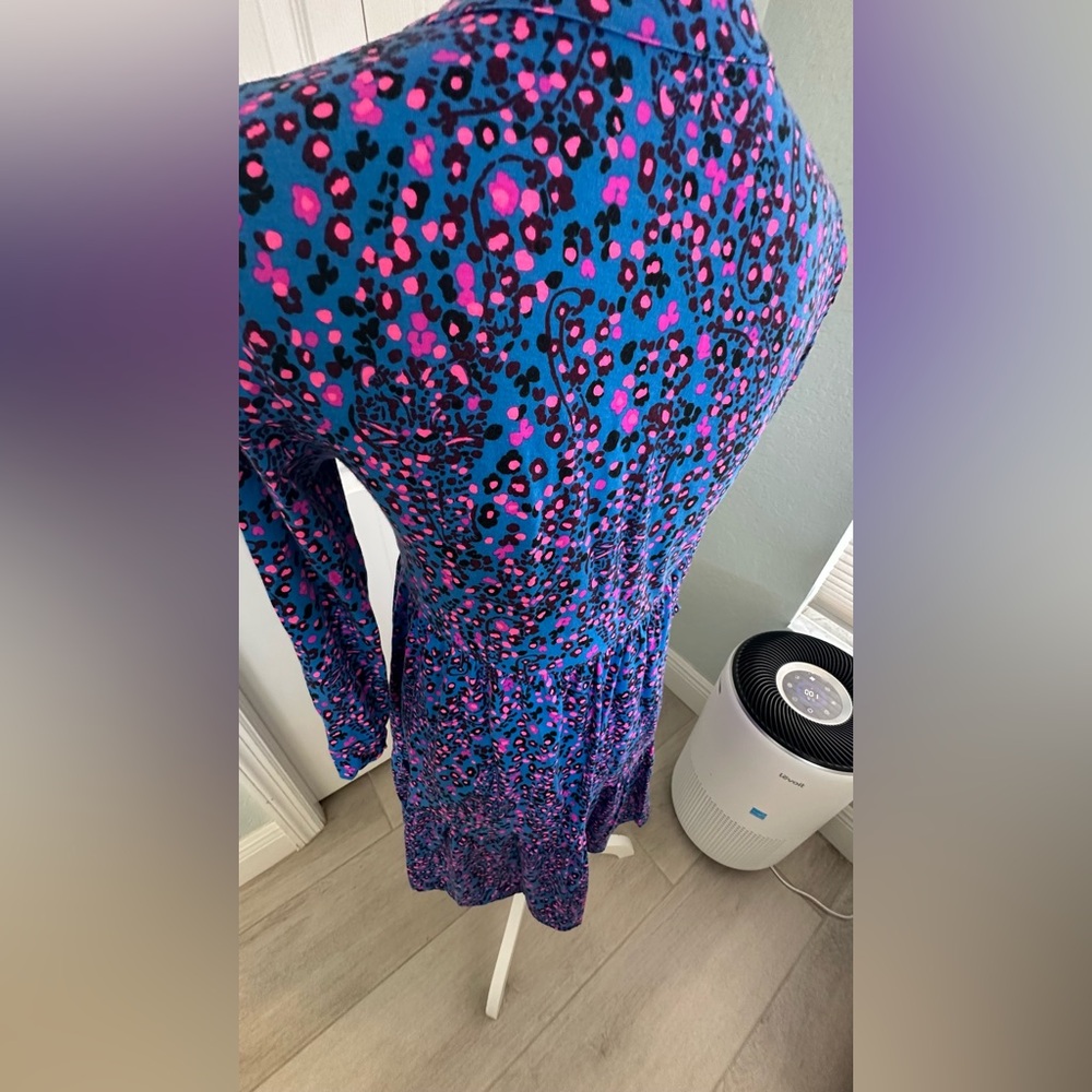 Lilly Pulitzer Alaina Blue Flare Growl & Prowl Dress - Picture 3 of 16
